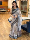MG 624 Plain Linen Printed Daily Wear Sarees Wholesalers In Surat
